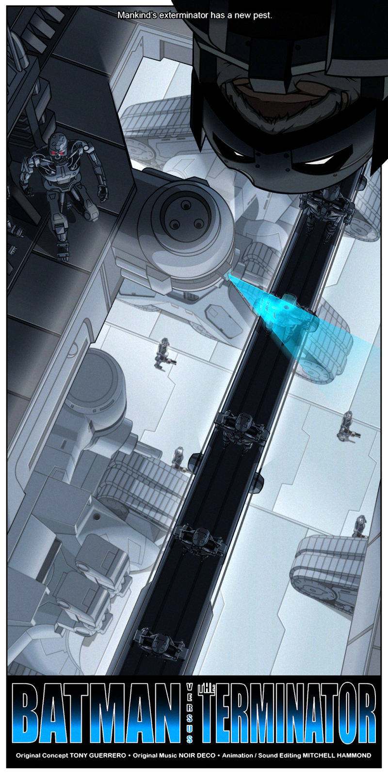 Illustration for article titled Somebody please make this Batman vs Terminator into a movie ASAP